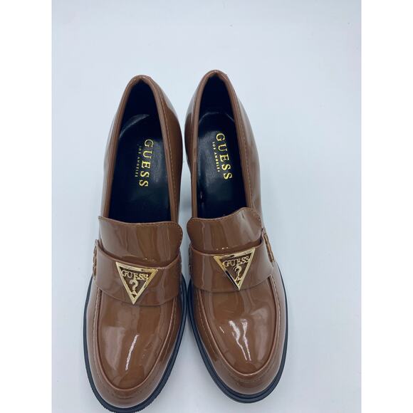 Guess Keaton Embers Chunky Loafer Slip On Pump Platform Heels Women's 8M - Picture 2 of 8